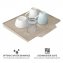 Abtropfmatte Mod. Nelia, beige, Kunststoff, 34x40x3 cm, geneigte Fläche für Wasserablauf - 6