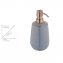 Bad-Acc.Set Mod. Sirmione, grau, Keramik, 2-teilig, kupferdetails, zylinderform - 6