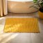 Badteppich Mod. Solivo, senfgelb, Polyester/Baumwolle, 50x80 cm, rutschhemmend beschichtet, schnelltrocknend - 6