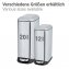 Treteimer Mod. Design 20 L, Easy-Close, Edelstahl, mit herausnehmbarem Einsatz - 6