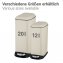 Treteimer Mod. Design 20 L, Easy-Close, Creme, mit herausnehmbarem Einsatz - 6