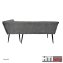 Eckbank 195 x 154 cm Mesilla Blaugrau kurzer Schenkel rechts - 6