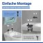 WC Sitz Mod. Galati Blaugrau matt, Toilettendeckel in D-Form mit Absenkautomatik - 6