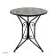 Bistro Sitzgruppe Metall schwarz Tisch mit 2 Stühlen Balkon Set mit Motiv Algier - 6