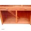 Kleintierstall aus Holz in Braun, ideal für Kaninchen - 6