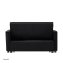 Sofa mit Schlaffunktion Schwarz - 6