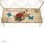 Gartenbank Flowers and Plants creme Metallbank mit Motiv Sitzfläche 109 cm - 6