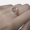 Ring 925 Sterling Silber vergoldet Rosenquarz - 6