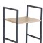 Schmales Standregal mit 4 Ablagen aus Stahl und MDF - 6