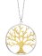 Anhänger mit Kette 925/- Sterling Silber rhodiniert/vergoldet  Motiv Lebensbaum - 6