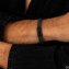 Armband Lederarmband geflochten anthrazit 21cm - 6