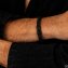 Armband Lederarmband geflochten schwarz 21cm - 6