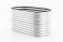 Hochbeet Stahl Oval S 160 x 80 x 80 Silber - 6