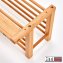 Wandgarderobe Bambus - 6