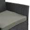 Outdoor Möbel Schwarz/Olivgrau 4-teiliges Set - 6