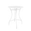 Bistro Sitzgruppe Metall Creme Tisch mit 2 Stühlen Balkon Set Gartenmöbel - 6