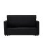 Sofa mit Schlaffunktion Schwarz - 6