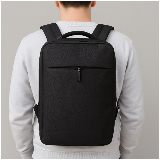 Kompakter Laptop-Rucksack mit USB-Anschluss Alltag, Schule und Business 