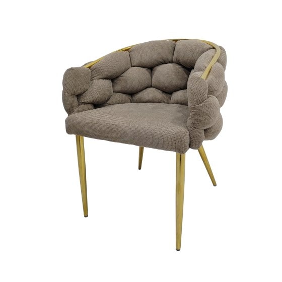 Stuhl Alsen Gold Braun 