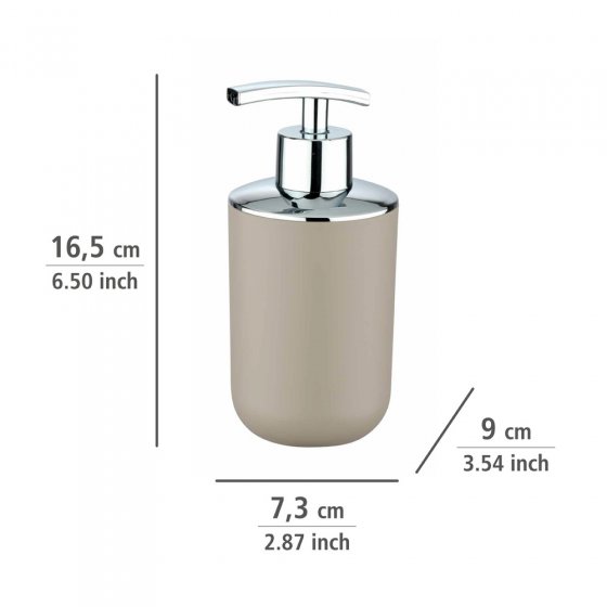 Bad-Accessoire Set Mod. Brasil Taupe, 4-teilig , Spezialkunststoff, bruchsicher 