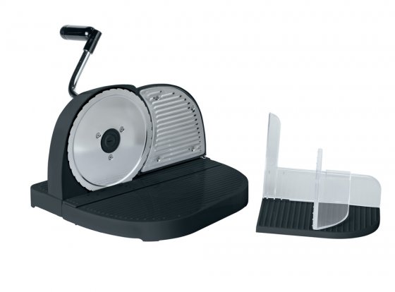 Brotschneidemaschine Schwarz, inkl. Restehalter