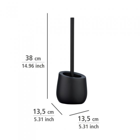 Bad-Accessoire-Set Mod. Badi Schwarz Keramik 