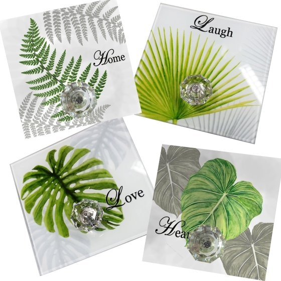 Wandhaken 4er-Set Leaf 