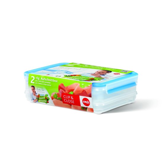 Aufschnittboxsystem 1,65 L + 1,0 L Clip   Close 