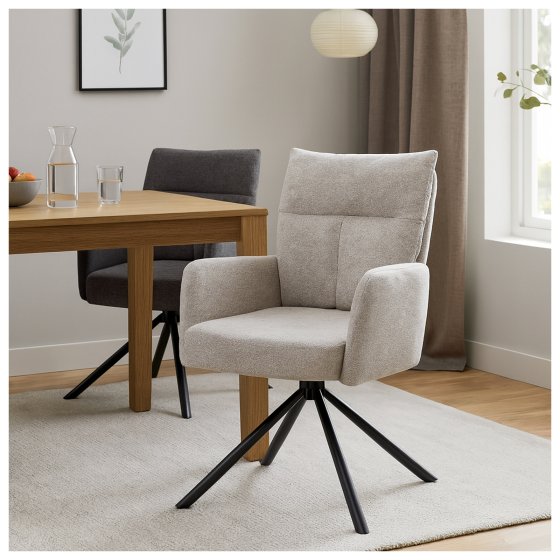 Esszimmerstuhl Kyra Beige 2er-Set 