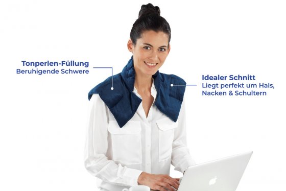 Beschwertes Schulterkissen Warm & Kalt, Nacken- & Schulterauflage mit Wärme- und Kälte-Effekt 