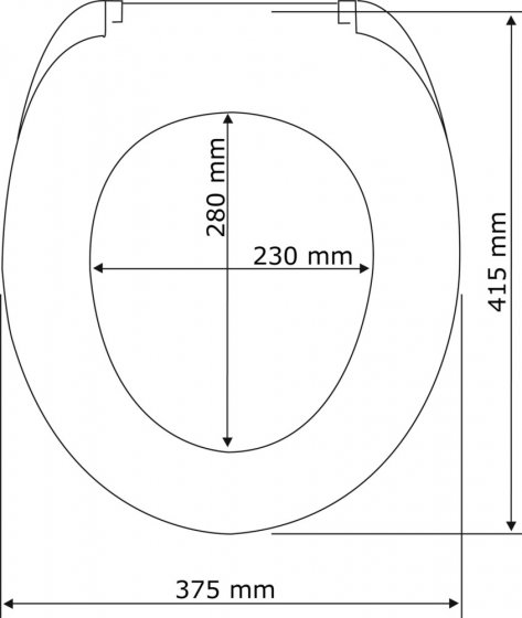 Premium WC-Sitz Mod. Samos Concrete Grey, aus antibakteriellem Duroplast