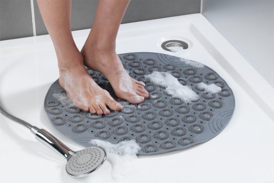 Duschmatte mit Fußreflexzonenmassage, bequeme Badematte