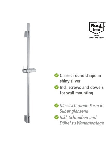 Duschstange Mod. Classic Chrom 90 cm, Länge Stange: 90 cm 