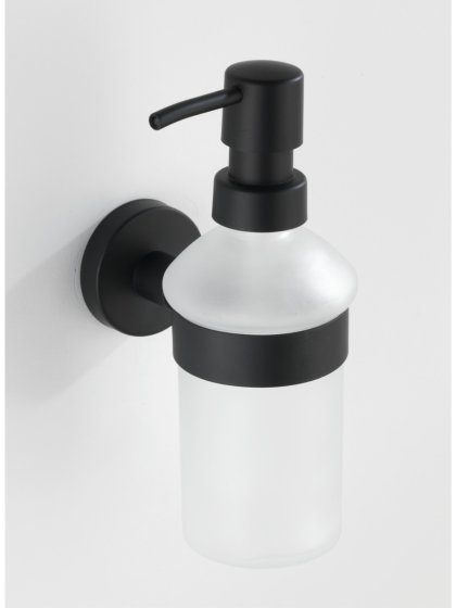 Seifenspender Mod. Bosio Edelstahl Black matt, Fassungsvermögen ca. 200 ml 