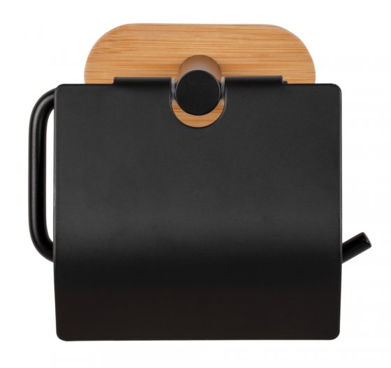 Turbo-Loc® Toilettenpapierhalter Mod. Orea Bamboo mit Deckel, mit Deckel 