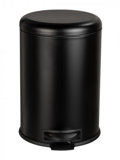Treteimer Mod. Leman Easy Close Schwarz 12 L, mit herausnehmbarem Einsatz 