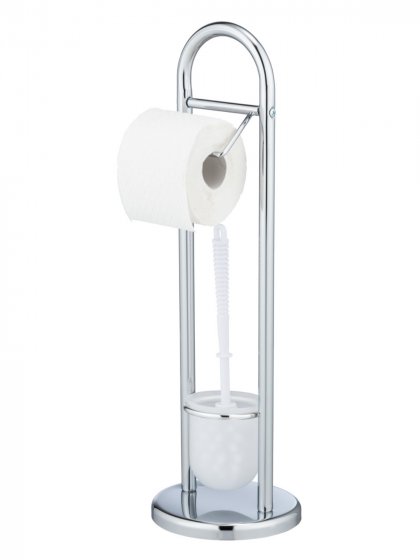 Stand WC-Garnitur Mod. Siena Chrom, aus Stahl 