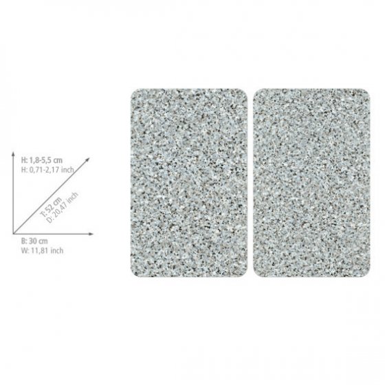 Herdabdeckplatte Universal Mod. Granit 2er Set, für alle Herdarten