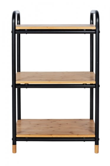 Regal Mod. Loft aus Bambus mit 3 Etagen, Badezimmerregal, Wohnregal 