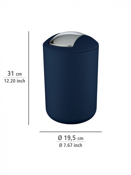 Schwingdeckeleimer Mod. Brasil Dunkelblau L, 6,5 Liter 