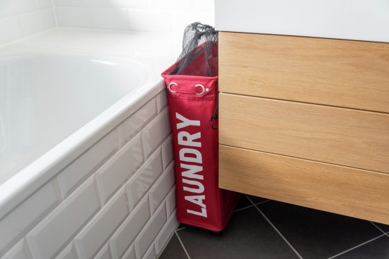 Wäschesammler Mod. Corno Rot, Wäschekorb, 43 l 