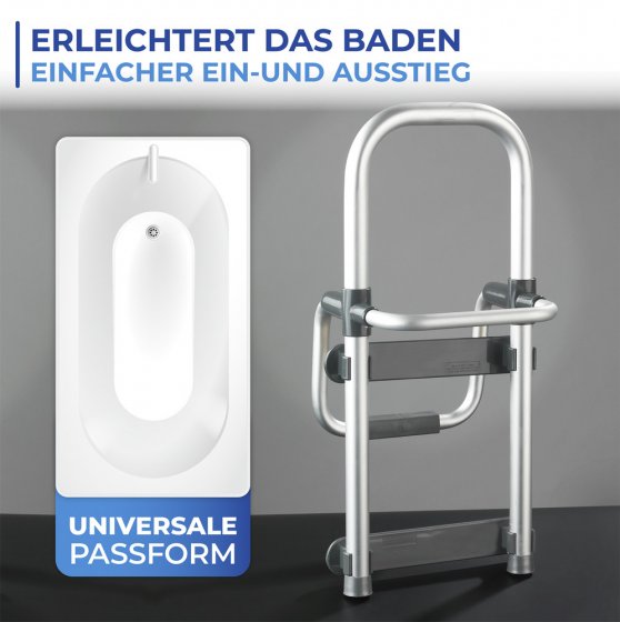 Badewannen-Einstiegshilfe Mod. Secura, verstellbare Einstiegshilfe