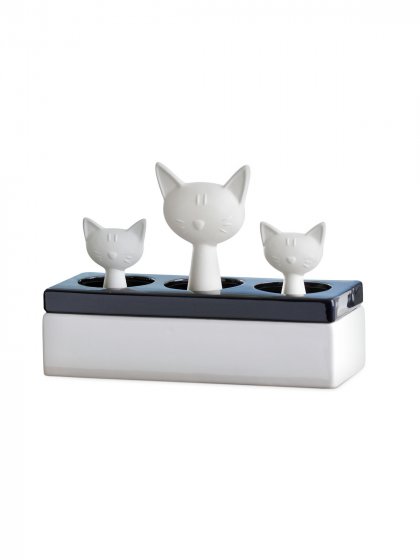 Luftbefeuchter Katzenfamilie, 22 x 15,5 x 8,5 cm 