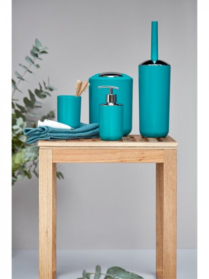 Bad-Accessoire Set Mod. Brasil Petrol, 4-teilig , Spezialkunststoff, bruchsicher 