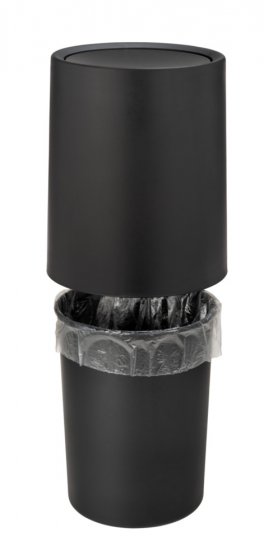 Schwingdeckeleimer Mod. Atri Schwarz, Fassungsvermögen: 6 Liter