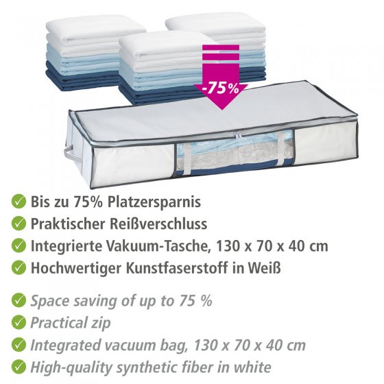 Vakuum Soft Unterbett-Box, bis zu 75 % Platzersparnis