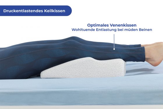 Seitenschläfer Keilkissen Schulterwohl, viskoelastisches Kopfkissen 