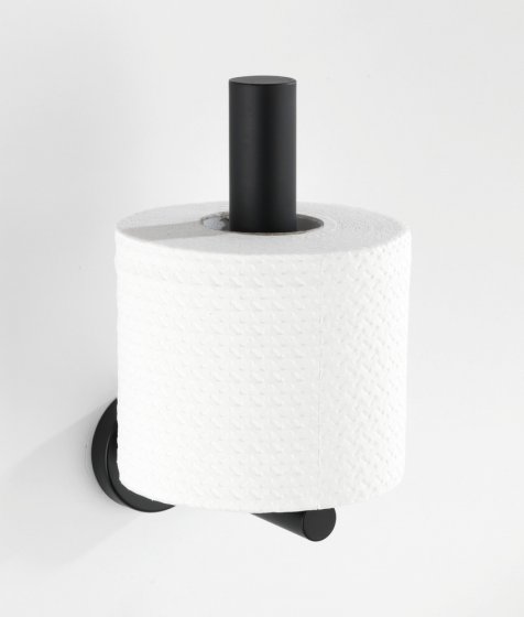 Toilettenpapier-Ersatzrollenhalter Mod. Bosio Black, rostfrei 