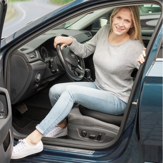 Gel Dreh-Sitzkissen Mod. Komfort, Orthopädisches Visco-Drehkissen 