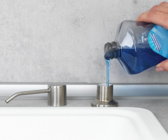 Einbau Seifen- und Spülmittelspender Mod. Monti, Seifendosierer, 400 ml